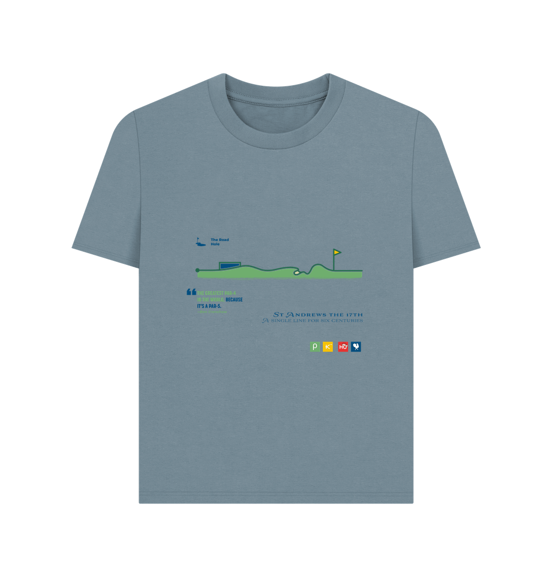 Stone Blue Printed T-shirt