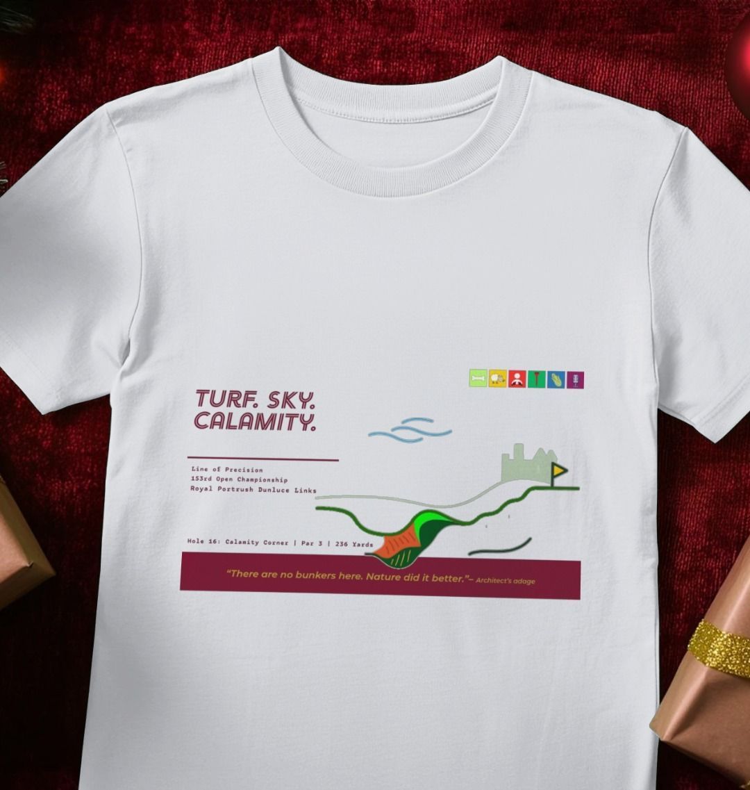 No.002 Icon Tee: Calamity ’25 | Royal Portrush - Men's Legend Released for the 153rd Open Championship