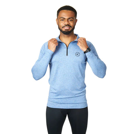 Kymira Surge Collection - 1/4 Zip Performance Top For Men -  Experience peak performance and comfort with Kymira’s 1/4 Zip ideal for layering. Infrared tech boosts muscle oxygenation, while ergonomic design ensures maximum range of motion.