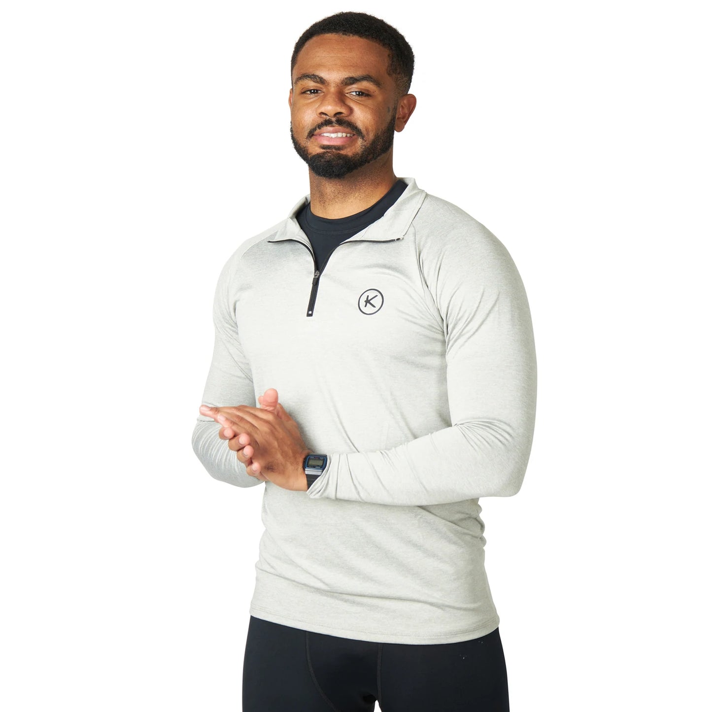 Kymira Surge Collection - 1/4 Zip Performance Top For Men -  Experience peak performance and comfort with Kymira’s 1/4 Zip ideal for layering. Infrared tech boosts muscle oxygenation, while ergonomic design ensures maximum range of motion.