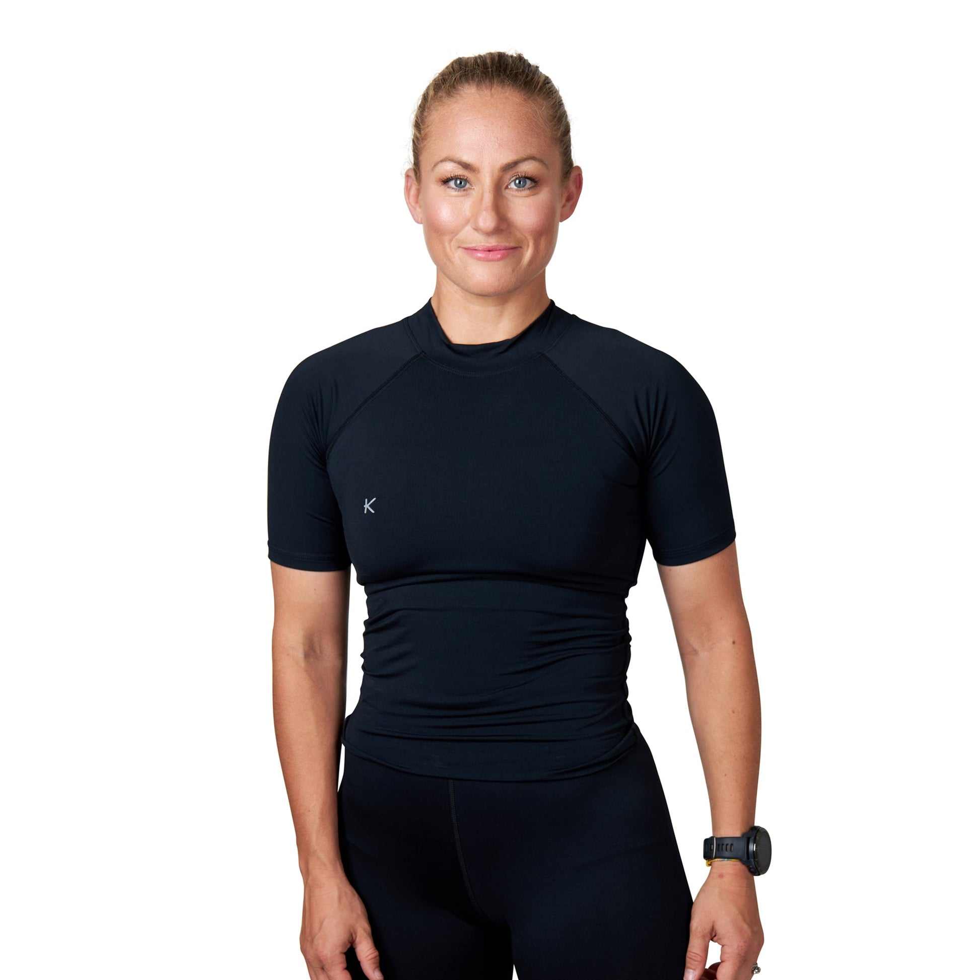 Kymira Infrared Short Sleeve Top for Women -  Durable, comfortable, and versatile. The Kymira base layer top for women features reinforced stitching and breathable fabric, perfect for any outdoor activity.