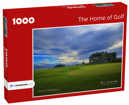 JIGSAW "THE HOME OF GOLF" -  Challenge yourself with this stunning 1000-piece jigsaw of St. Andrews, the home of golf. Capture by world-renowned photographer Kevin Murray. Support the NHS while enjoying this beautiful puzzle.