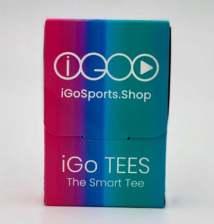 iGo GOLF TEES - The Smart Way to Tee Up -   iGo Smart Golf Tees: made in the UK from recycled polymer, biodegradable, durable, friction-free, strong points, consistent tee height, easy to find. Pack of 6.